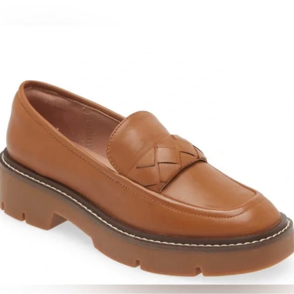 NWOT Nordstrom Preppy Classic Torie Platform Chunky Loafer Women's Size 8